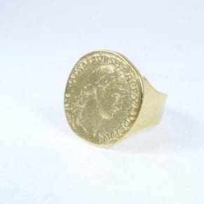 טבעת זהב אלכסנדר דיוקן - גודל מתכוונן