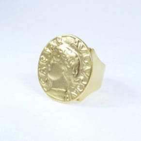 טבעת זהב דיוקן קיסר - גודל מתכוונן
