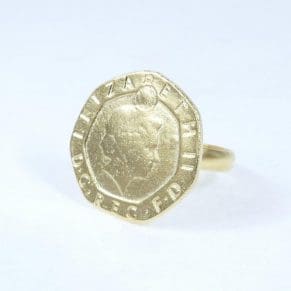 טבעת זהב דיוקן אליזבת - גודל מתכוונן