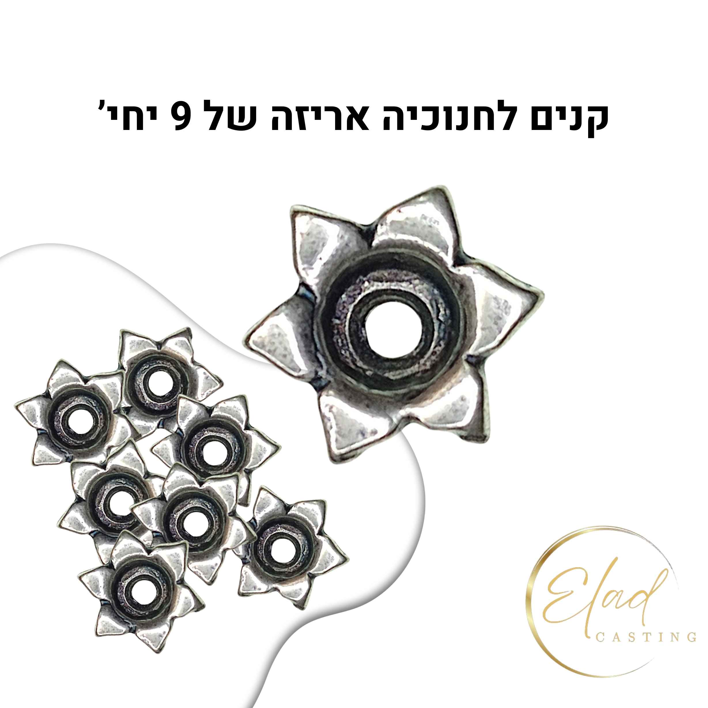 קנים לחנוכיה בתי נר לחנוכיה