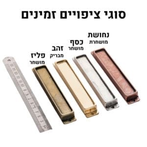 בית מזוזה ממתכת ליצירה לאומני יודאיקה