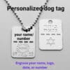Personalized dog tag