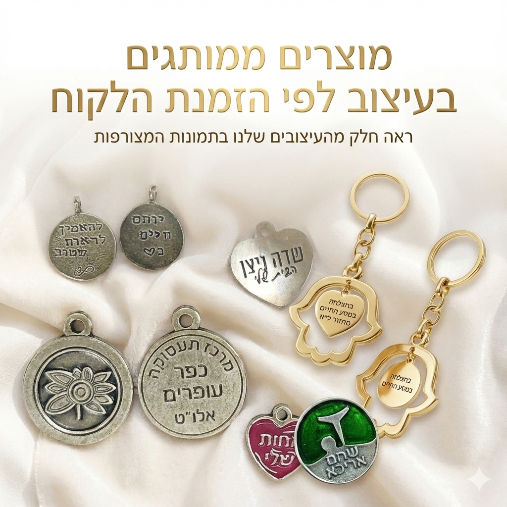 יציקות ממותגות לפי הזמנת הלקוח