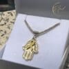 Yellow Ribbon Hamsa Necklace - Symbol of the Hostages