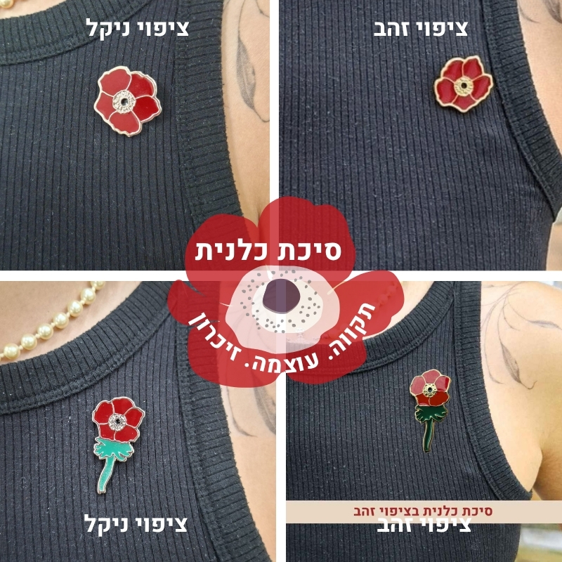 סיכת דש כלנית העוטף – תמונה 2