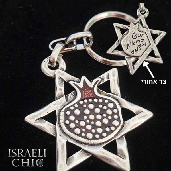 ⁦מחזיק מפתחות 'מגן רימון'⁩ – תמונה ⁦2⁩