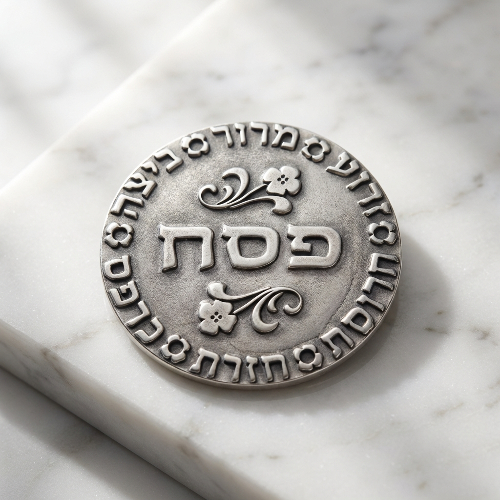 עיגול ברכות עיטור לצלחת פסח